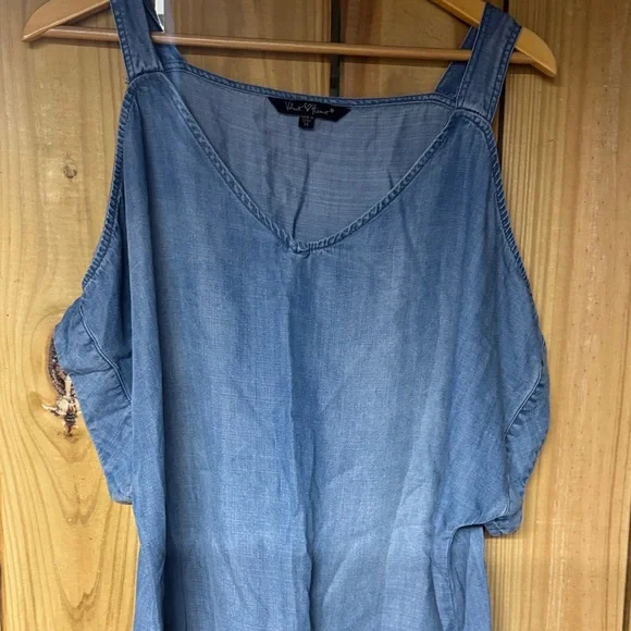 Velvet Heart Blue Cold Shoulder Mini Dress - Picture 3 of 5